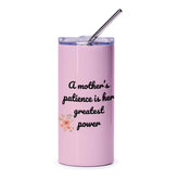 Mothers Patience Tumbler, Mom Gift, Floral Tumbler, Gift for Mom, Mother's Day Present, Mom Coffee Tumbler, Tea Tumbler, Mom Quote - Tawshia